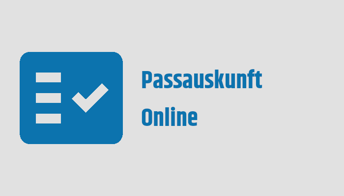 Online Dienstleistung Passauskunft
