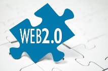 Eine Ansammlung von Wörtern rund um Web 2.0 
