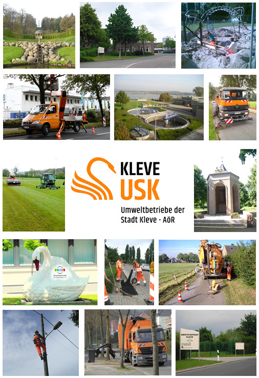 Collage der Umweltbetriebe der Stadt Kleve